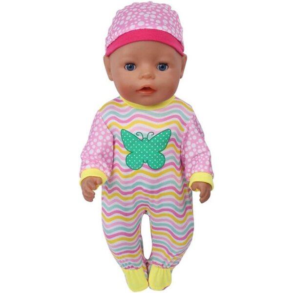 Overall mit Hut für 46 cm große American Doll – sichere und farbenfrohe Kleidung