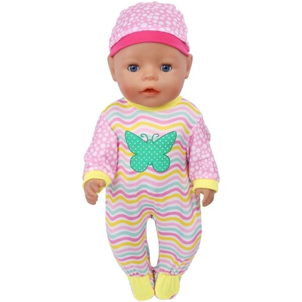 Overall mit Hut für 46 cm große American Doll – sichere und farbenfrohe Kleidung