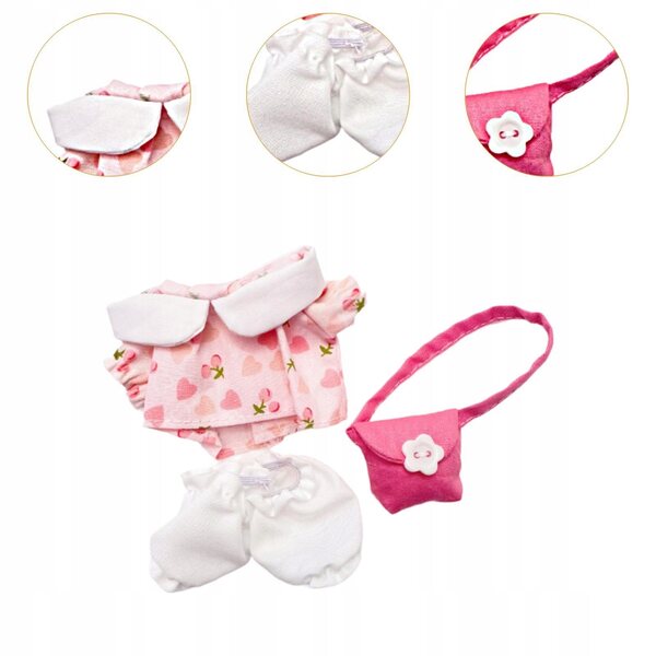 Mini 6 pollici vestiti per bambole abiti comodi rosa regalo per bambini