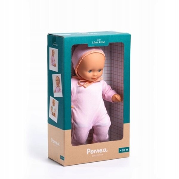 Lilas Rose Puppe 32 cm Djeco – Weiche und waschbare Puppe für Kinder ab 18 Monaten