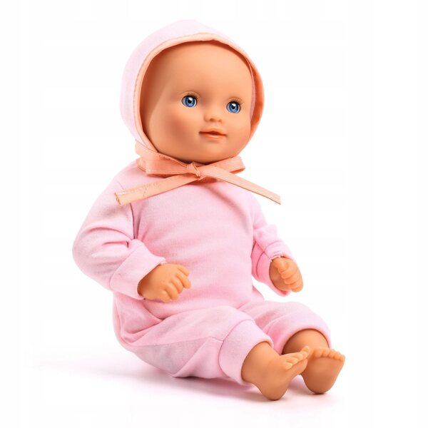Lilas Rose Puppe 32 cm Djeco – Weiche und waschbare Puppe für Kinder ab 18 Monaten