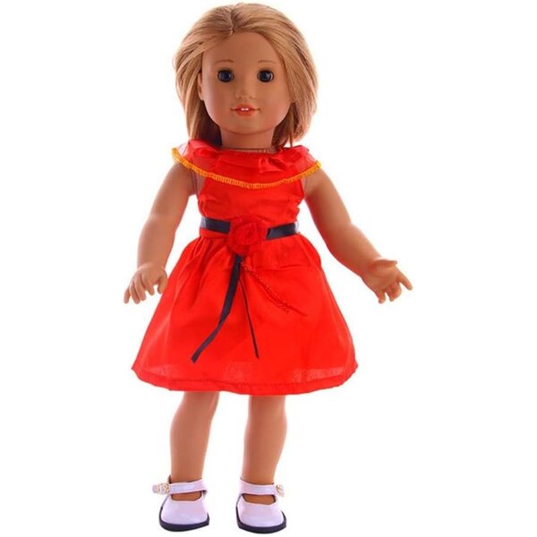 Abito con Fiocco per Bambola Americana 18 pollici - Costume Casual Moda Bambole