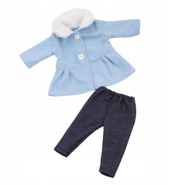 Set Abbigliamento Invernale per Bambole 18 Pollici - Cappotto e Pantaloni Blu
