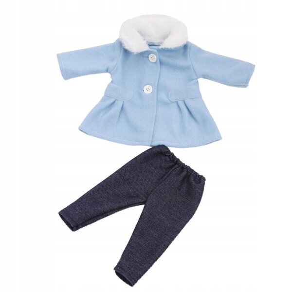 Set Abbigliamento Invernale per Bambole 18 Pollici - Cappotto e Pantaloni Blu