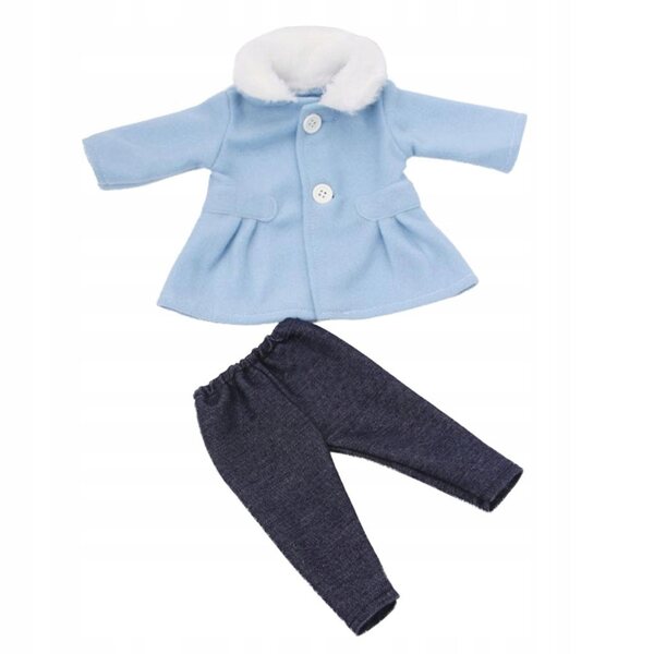 Set Abbigliamento Invernale per Bambole 18 Pollici - Cappotto e Pantaloni Blu