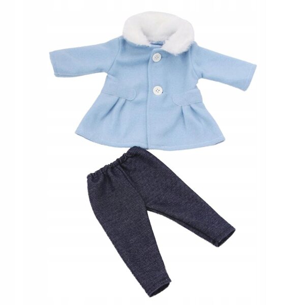 Set Abbigliamento Invernale per Bambole 18 Pollici - Cappotto e Pantaloni Blu