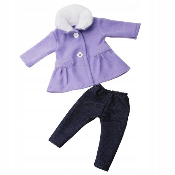 Set Abbigliamento Invernale per Bambole 18 Pollici - Cappotto e Pantaloni Blu