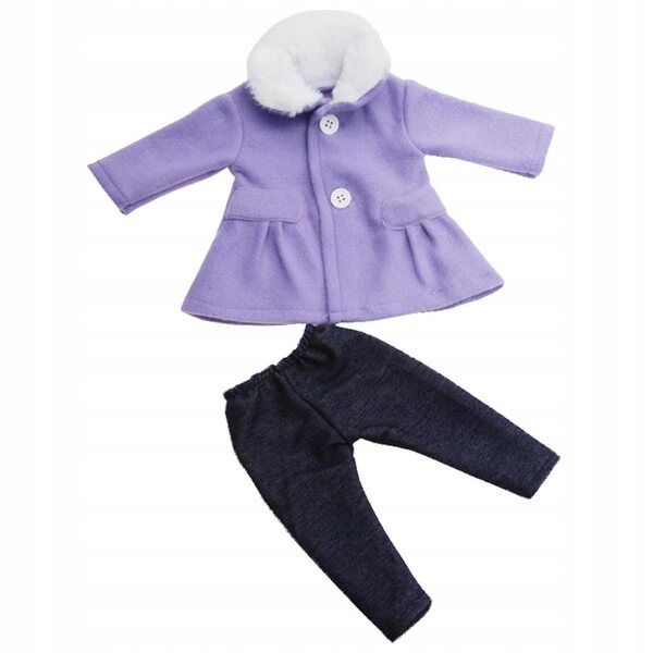 Set Abbigliamento Invernale per Bambole 18 Pollici - Cappotto e Pantaloni Blu