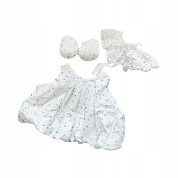Set 3 Vestiti Plusci per Bambole 38 cm con Design Staccabile e Colori Vivaci