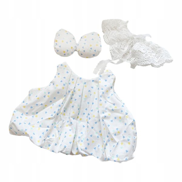 Set 3 Vestiti Plusci per Bambole 38 cm con Design Staccabile e Colori Vivaci