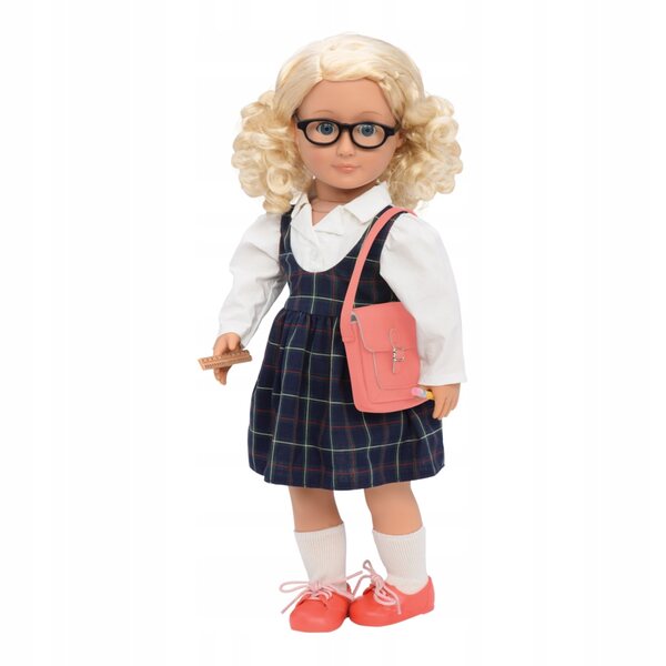 Abbigliamento scolastico per bambola 46 cm Our Generation con accessori matematici