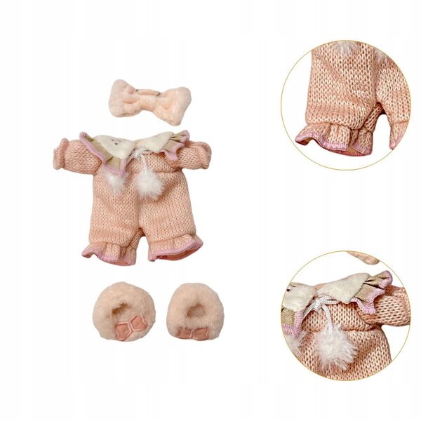 Plüschkleidung für 17-cm-Puppen – weiche und dekorative Modeaccessoires