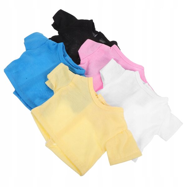 Set 5 T-shirt Colorati per Orsetti e Peluche, Vestiti Universali 18 Pollici