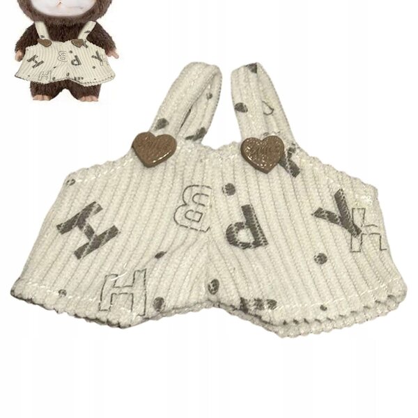 Cordhose für beige Minipuppen 10,5x9,5 cm