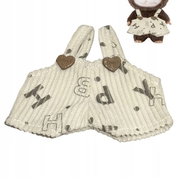 Cordhose für beige Minipuppen 10,5x9,5 cm