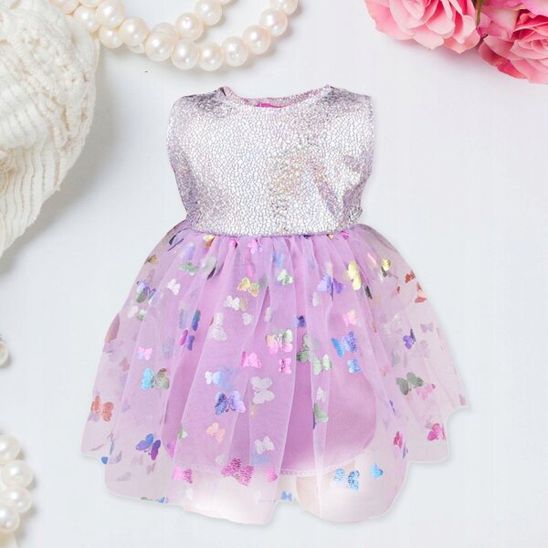 18 Zoll 43 cm Puppenkleid Lila Modepuppenkleidung