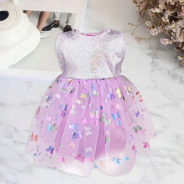 18 Zoll 43 cm Puppenkleid Lila Modepuppenkleidung