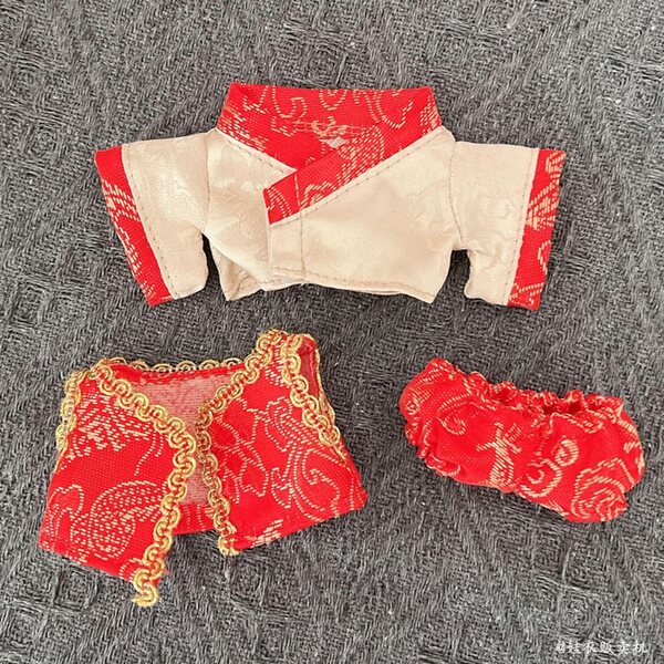 Plüschkleid für 17-cm-Puppen – weiche und abnehmbare Kleidung für Puppen