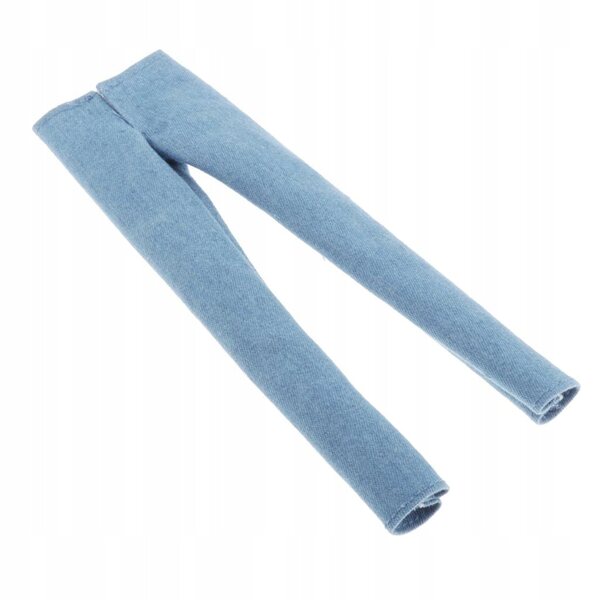 Hosen für BJD 1/6 Puppen Leggings aus hellblauem Stoff, Modeaccessoires