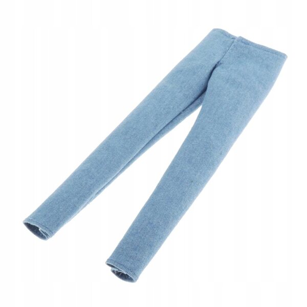 Hosen für BJD 1/6 Puppen Leggings aus hellblauem Stoff, Modeaccessoires