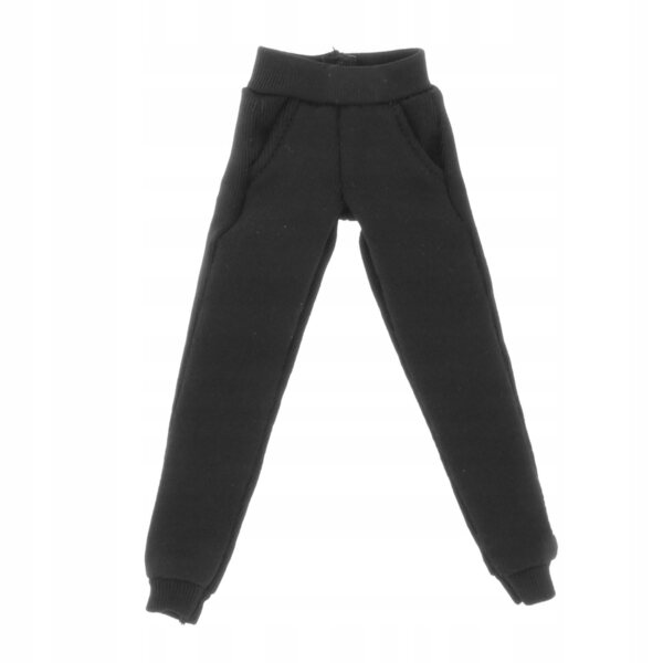 Miniatur-Kleidung, schwarze Hose für 1/12 Actionfigur – stilvolles Cosplay