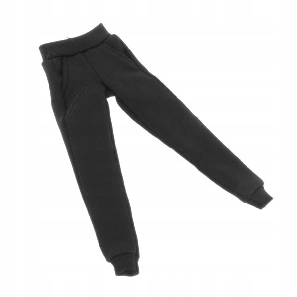Miniatur-Kleidung, schwarze Hose für 1/12 Actionfigur – stilvolles Cosplay