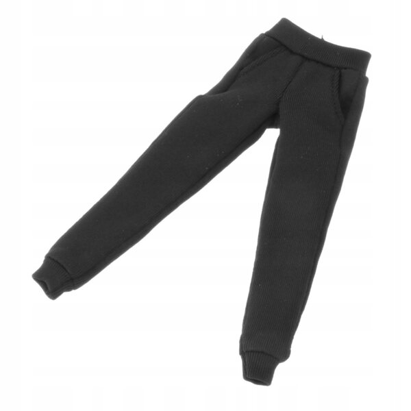 Miniatur-Kleidung, schwarze Hose für 1/12 Actionfigur – stilvolles Cosplay