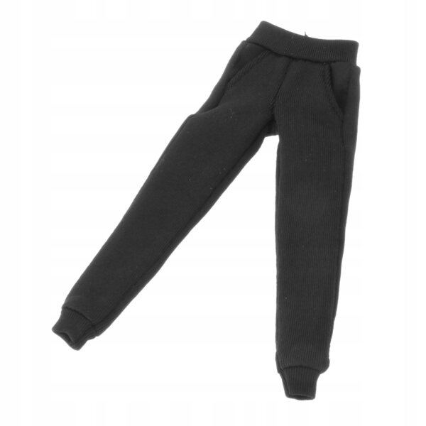 Miniatur-Kleidung, schwarze Hose für 1/12 Actionfigur – stilvolles Cosplay