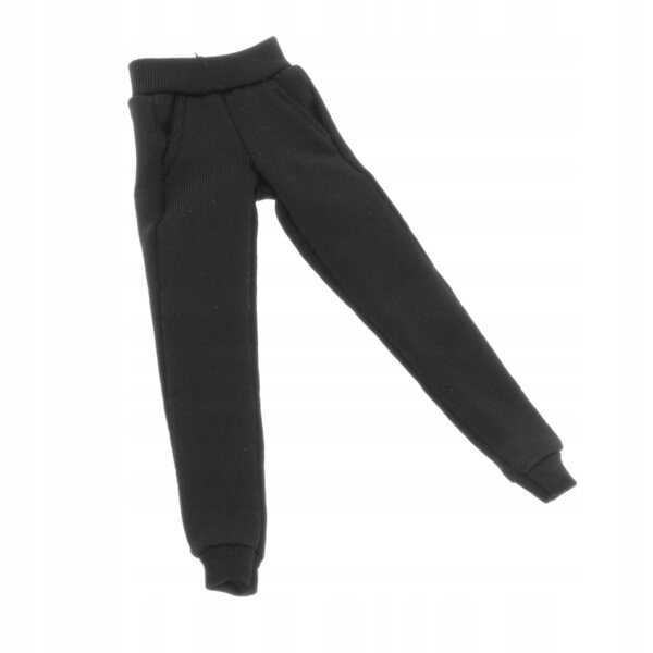 Miniatur-Kleidung, schwarze Hose für 1/12 Actionfigur – stilvolles Cosplay