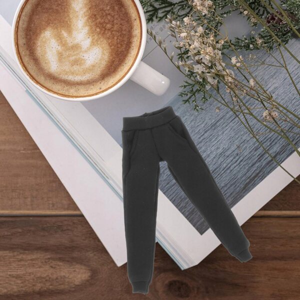 Miniatur-Kleidung, schwarze Hose für 1/12 Actionfigur – stilvolles Cosplay