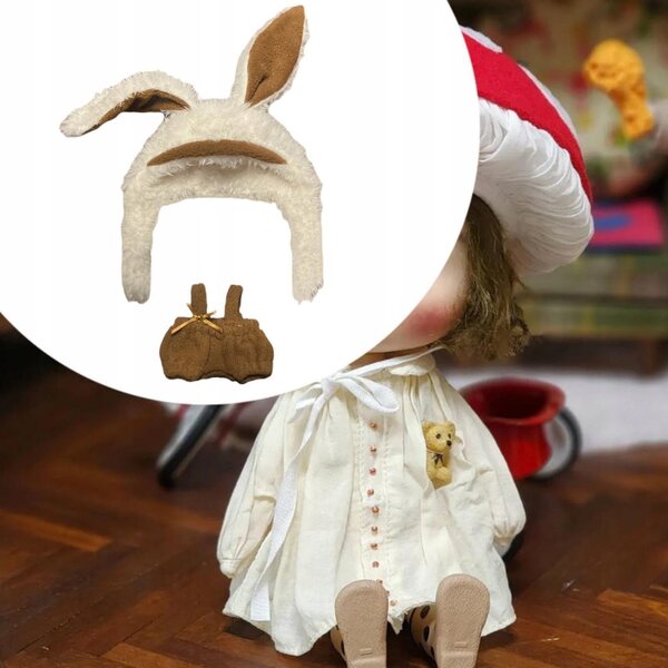 Kleidungsset für 15–17 cm große Puppen aus weichem Polyester für Mädchen