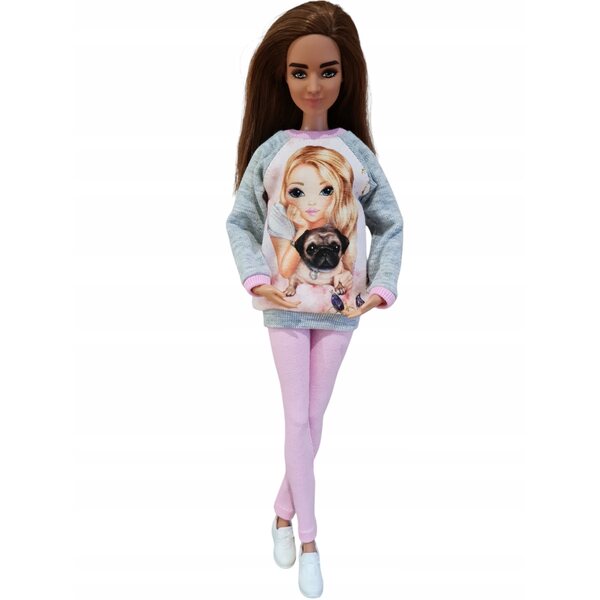 Puppenkleidung: Komplettes Set mit hochwertigem Sweatshirt und Leggings