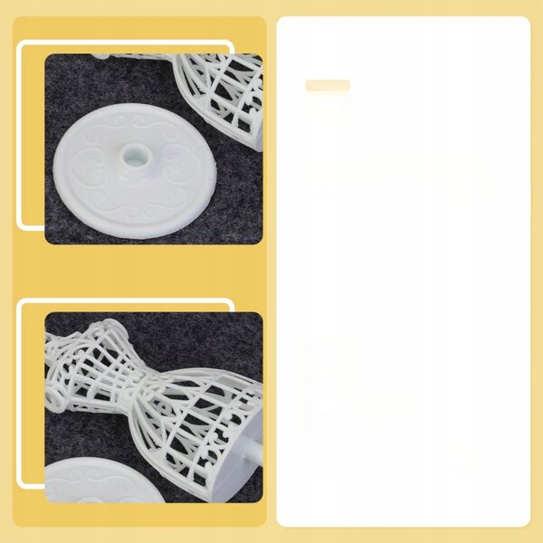 Set 6 Mini Manichini Bianchi in Plastica per Bambini e Decorazioni