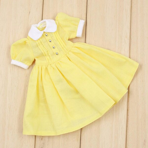 1/6 gelbes Kleid für Blythe und andere 12,5 cm Puppen, Modeaccessoire