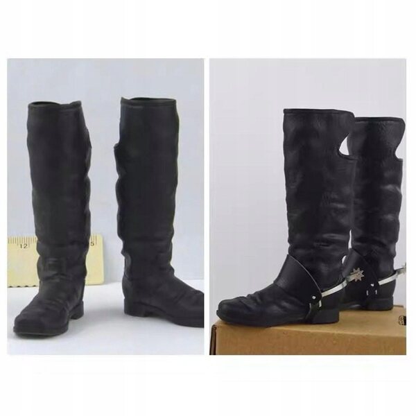 Miniature scarpe maschili scala 1:6 per action figure e bambole 5 cm