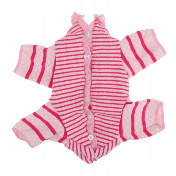 Maglione rosa in tessuto per bambola gatto Reborn 18 pollici, morbido e confortevole