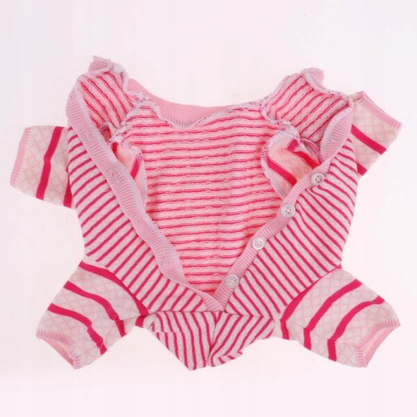 Maglione rosa in tessuto per bambola gatto Reborn 18 pollici, morbido e confortevole