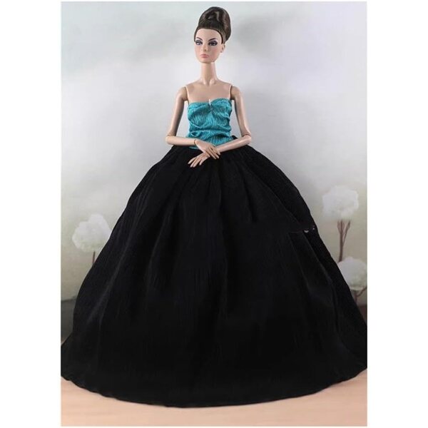 Abendkleid für American Doll 30 cm | BJD 1/6 Elegantes Prinzessinnenkleid