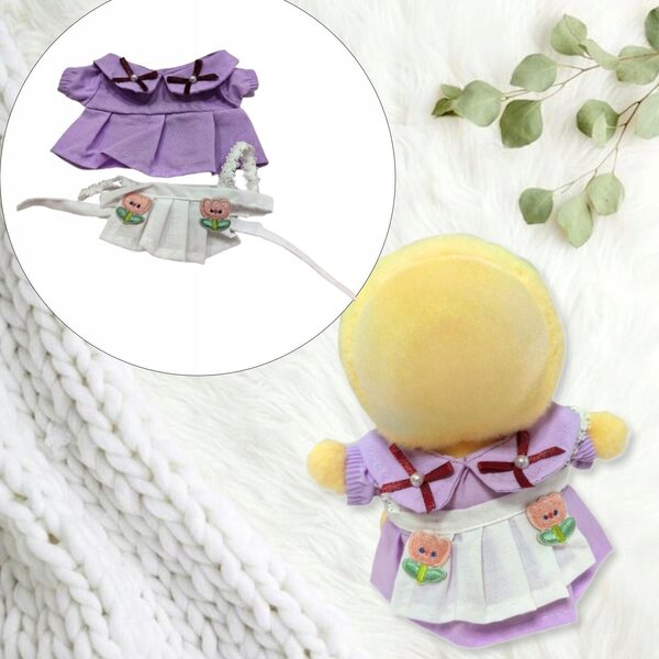 Vestito Cameriera per Bambola 15 cm - Outfit Morbido e Accessori Fotografici