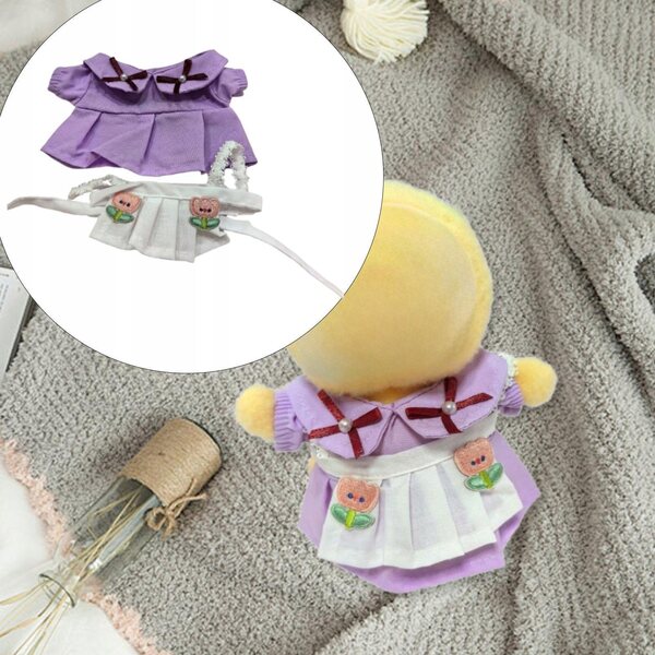 Vestito Cameriera per Bambola 15 cm - Outfit Morbido e Accessori Fotografici
