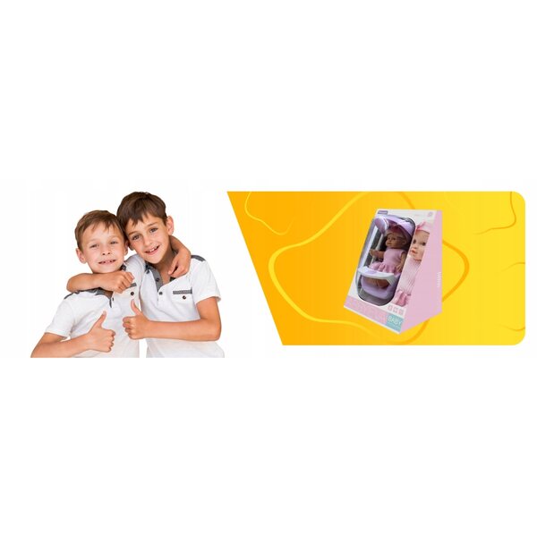 Set Carrozzina per Bambole con Bambola Neonato e Accessori Interattivi