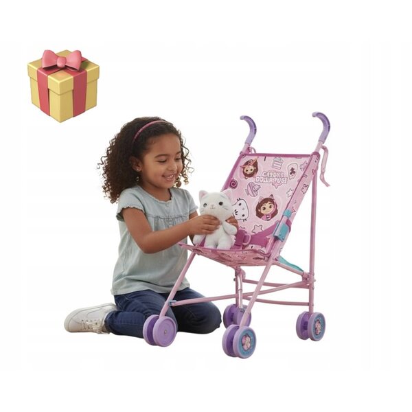 Ein Kinderwagen für Gabi- und Peppa Pig-Puppen, perfekt zum Laufenlernen und mit viel Spaß