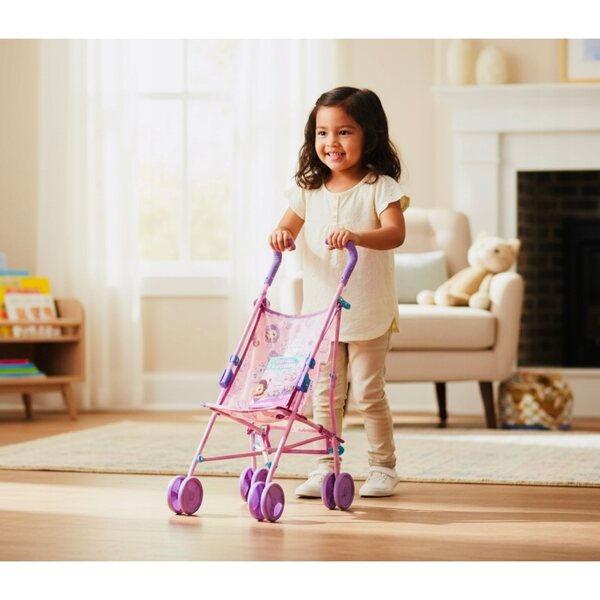 Ein Kinderwagen für Gabi- und Peppa Pig-Puppen, perfekt zum Laufenlernen und mit viel Spaß