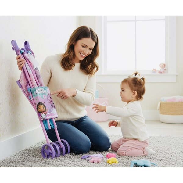 Ein Kinderwagen für Gabi- und Peppa Pig-Puppen, perfekt zum Laufenlernen und mit viel Spaß