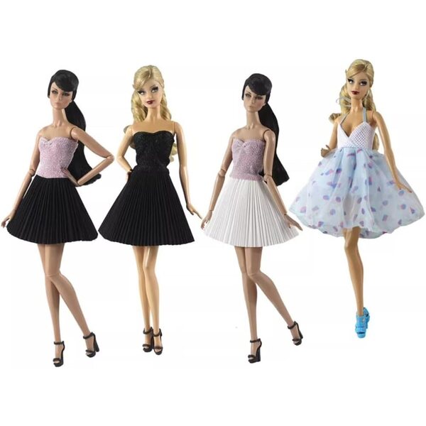 Lässiges Plissee-Kleid für 29,2 cm große Puppen – stilvolles und langlebiges 1/6-BJD-Kleid