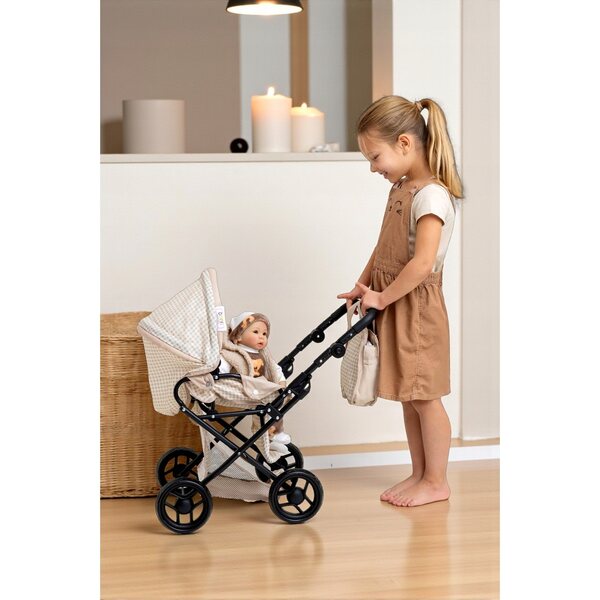 Doris 3-in-1-Spielzeugkinderwagen für Puppen mit Tasche und Bezug