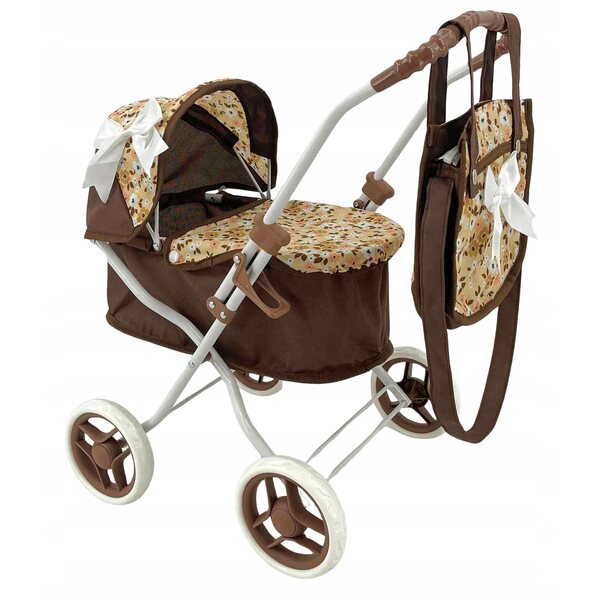 MarioToys tiefer Puppenwagen mit Tasche, ISO 9001-Qualität garantiert