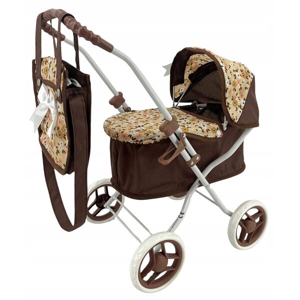 MarioToys tiefer Puppenwagen mit Tasche, ISO 9001-Qualität garantiert