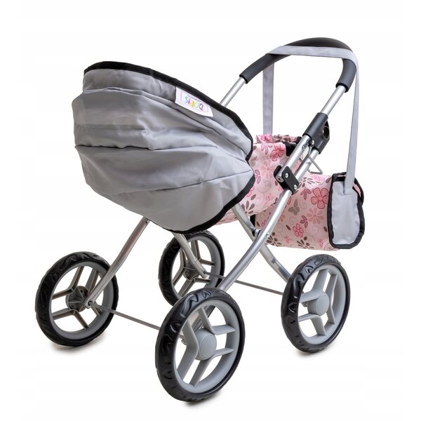 Deep Doris Puppenwagen mit Mehrzwecktasche und faltbarer Struktur