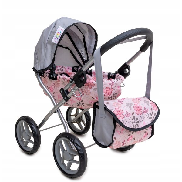 Deep Doris Puppenwagen mit Mehrzwecktasche und faltbarer Struktur